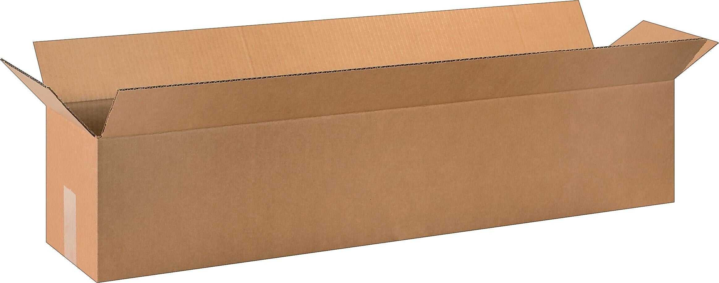 40" x 8" x 8"'' Shipping Boxes, 32 ECT, Brown, 25/Bundle (4088)