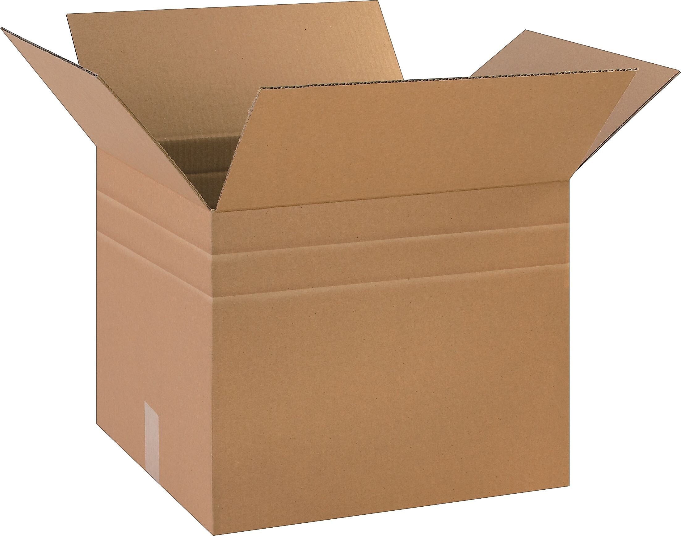18" x 15" x 15" Multi-Depth Shipping Boxes, 32 ECT, Brown, 20/Bundle (BS181515MD)