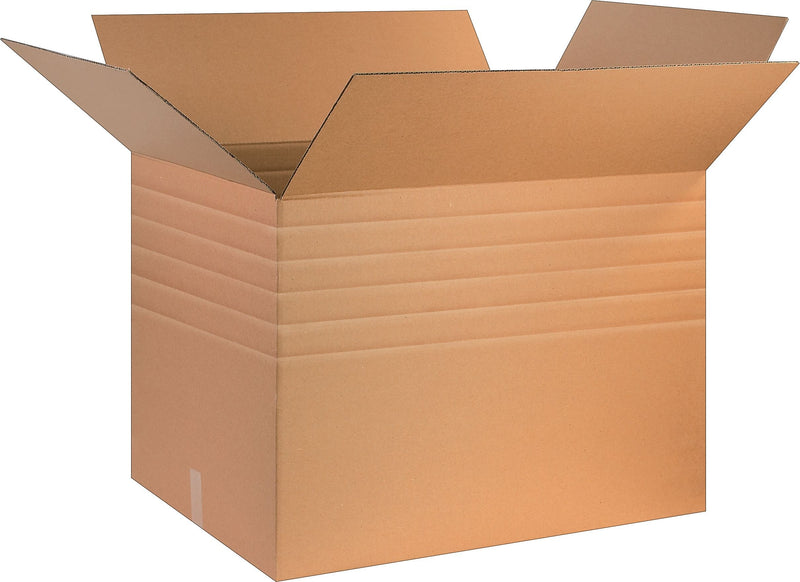 32" x 24" x 24" Multi-Depth Shipping Boxes, 44 ECT, Kraft, 15/Bundle (BS322424MDHD)