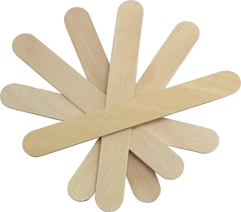 Medline 6" Sterile Tongue Depressors, Wood, 100/Box (MDS202075)