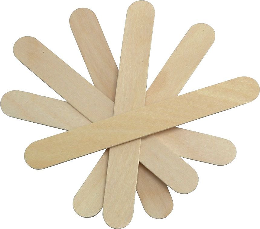 Medline 6" Sterile Tongue Depressors, Wood, 100/Box (MDS202075)