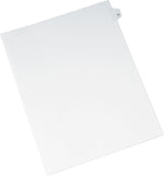 Avery Style Individual Legal Divider, Tab 52, 8.5" x 11", White, 25/Pack (01052)