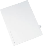 Avery-Style Legal Side Tab Divider, Title: 55, Letter, White, 11" x 8 1/2", 25/Pk