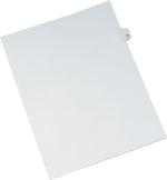 Avery-Style Legal Side Tab Divider, Title: 56, Letter, White, 11" x 8 1/2", 25/Pk