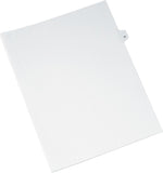 Avery Style Individual Legal Divider, Tab 57, 8.5" x 11", White, 25/Pack (01057)