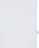Avery-Style Legal Side Tab Divider, Title: 58, Letter, White, 11" x 8 1/2", 25/Pk