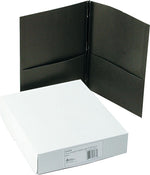 Avery Two-Pocket Report Covers with Prong Fasteners, Black, 11" x 8 1/2", 25/Bx