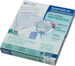 C-Line Top Load Sheet Protector, Super Heavyweight, Clear, 11" x 8 1/2", 50/Bx (61003)