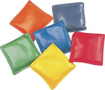 Vinyl-Covered Bean Bag Set, 4" Bags, Assorted Colors, 6 Bags per Set (CSIMBB4SET)