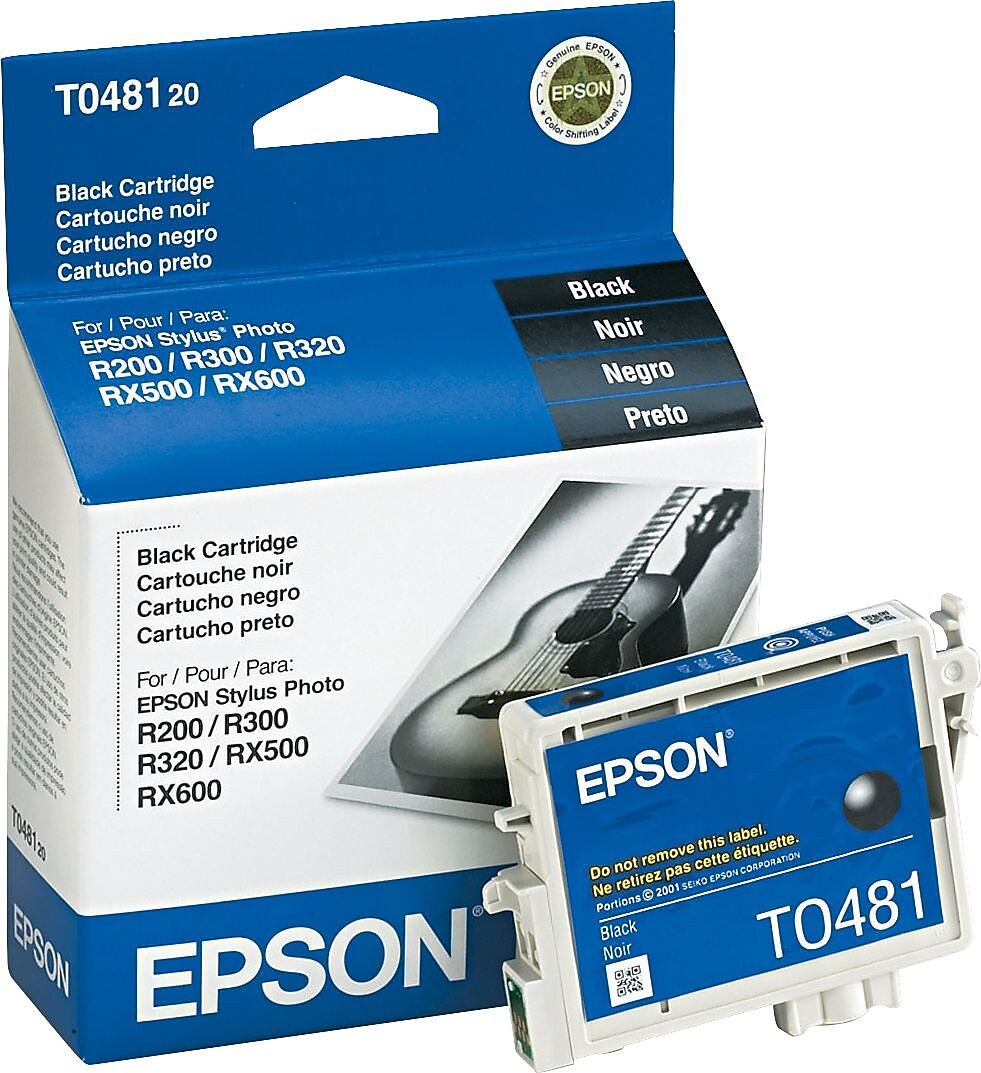 Epson T48 Black Standard Yield Ink Cartridge