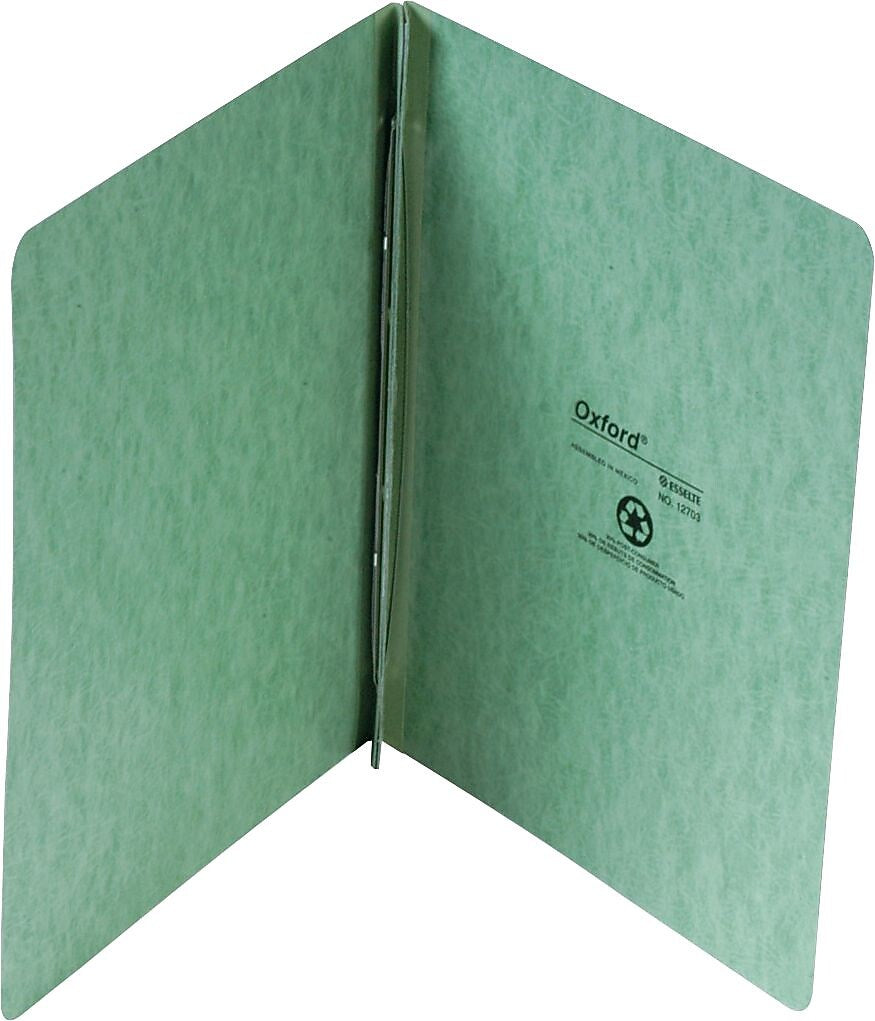 Oxford® PressGuard® 8-1/2" Punching Report Covers, Letter-Size, Light Green