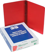 Oxford Embossed Report Cover, Letter Size, Dark Red, 25/Box (52511)