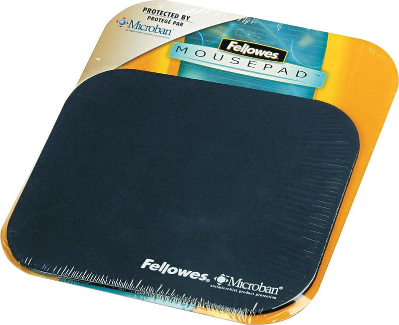 Fellowes Microban Non-Skid Mouse Pad, Non-skid, Navy Blue (5933801)