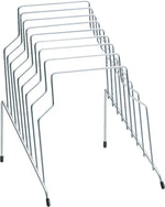 Fellowes Wire Step File 8-Compartment Silver Steel Organizer (72604)