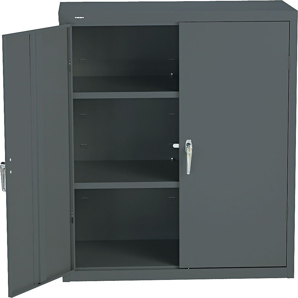 HON® Brigade® Steel Storage Cabinet, Assembled, 42Hx36Wx18D", Charcoal (HONSC1842S)