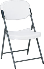Iceberg Nesting Folding Chair, 19"W x 6"D x 43"H, Platinum