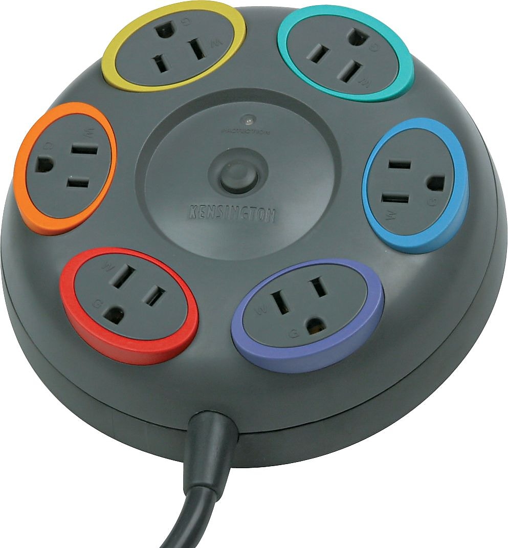 Kensington 6 Outlet Surge Protector, 17' Cord (62634)