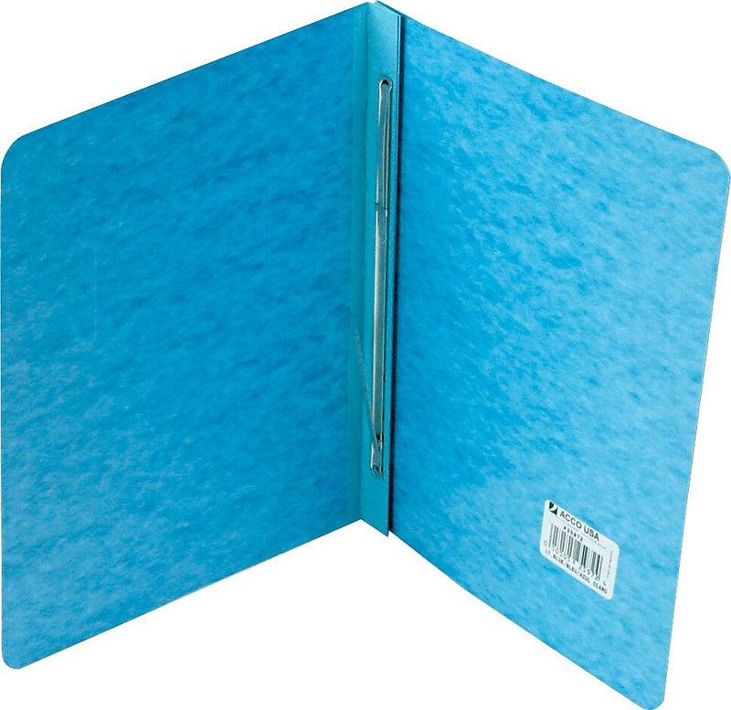 ACCO Pressboard Report Cover Side Bound, Light Blue, 8 1/2" Centers, Letter Size 8 1/2" x 11", 100/CT