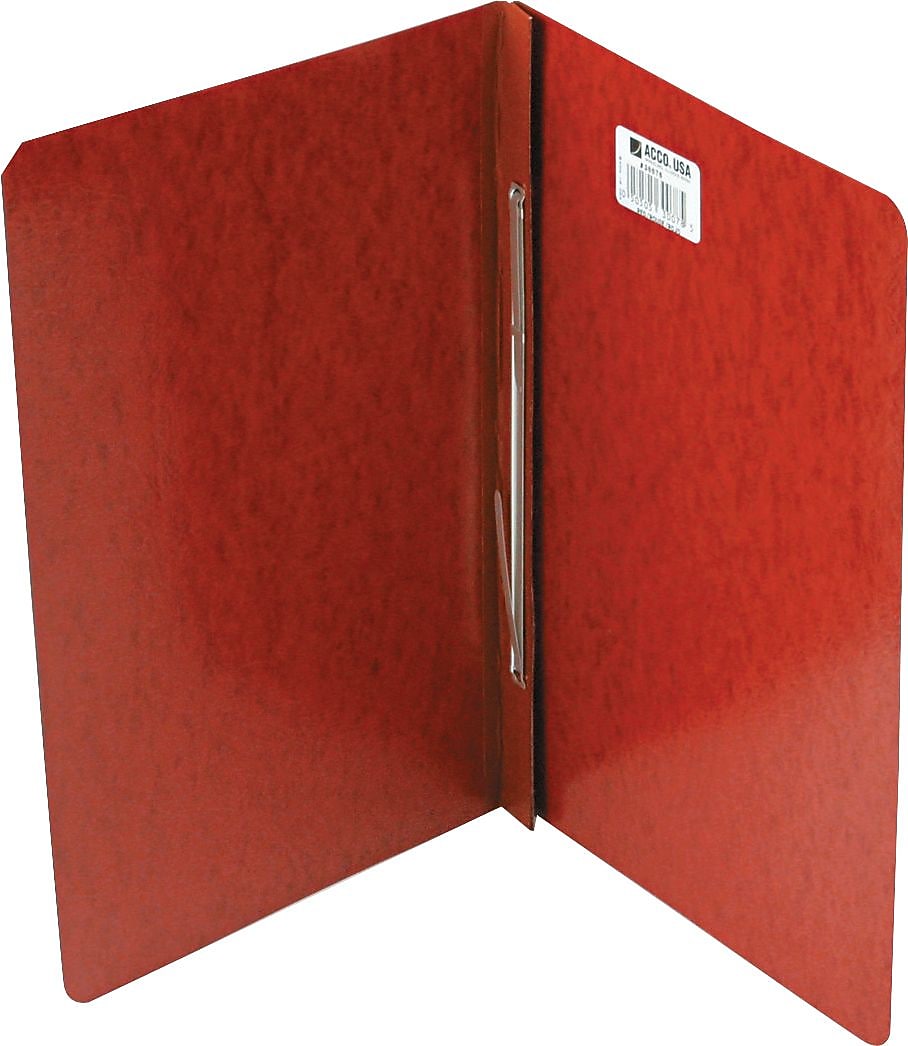 ACCO PRESSTEX® Report Cover Side Bound, Red, 8 1/2" centers, Legal size 8 1/2" x 14"