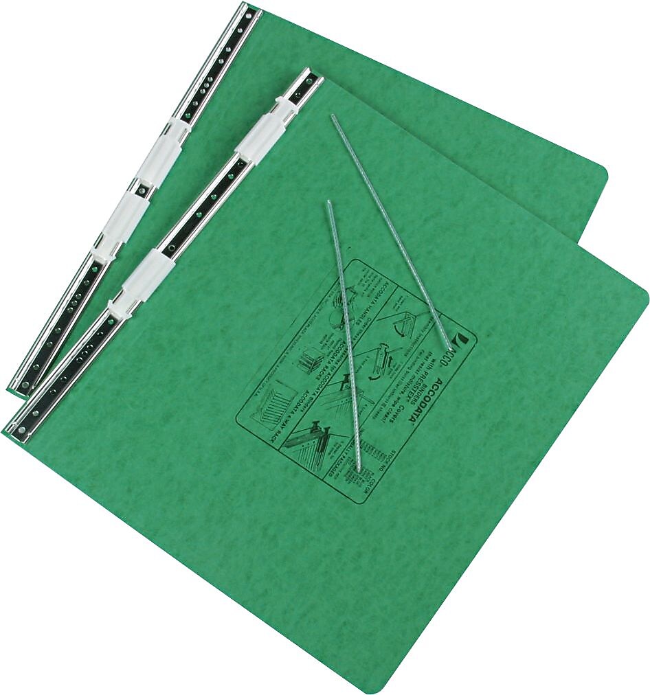 ACCO Presstex 6" Ringless Hanging Binder, Dark Green (54076)