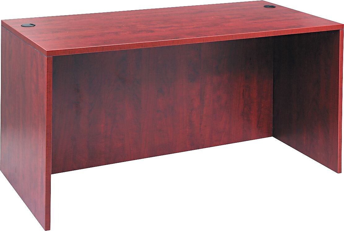 Alera™ Valencia Series Executive Suites in Medium Cherry, Straight Front Desk Shell, 60"W