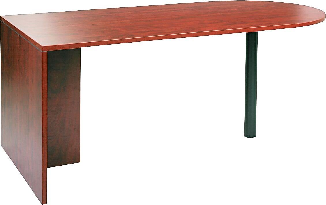 Alera™ Valencia Series U and L Groupings in Medium Cherry, D-Top Desk Shell