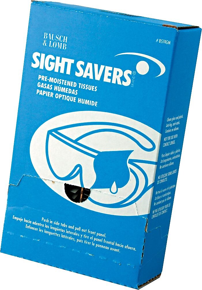 Bausch & Lomb® Pre-Moistened Lens Tissues, 100/Box