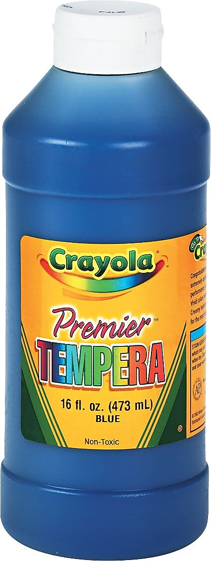 Crayola Premier Tempera Paint, Blue, 16 oz. (54-1216-042)
