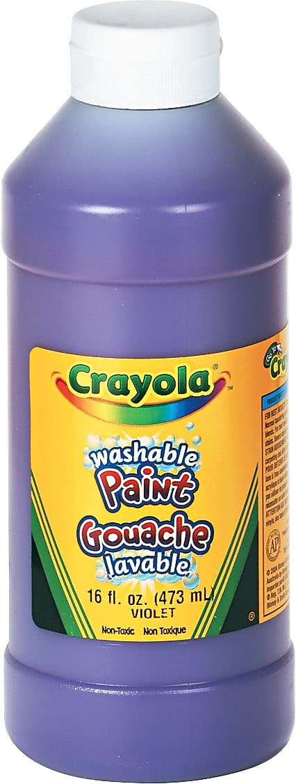 Crayola Washable Paints, Violet, 16 oz. (54-2016-040)