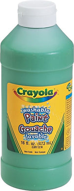 Crayola Washable Paints, Green, 16 oz. (54-2016-044)