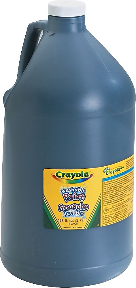 Crayola Washable Paints, Black, Gallon (54-2128-051)