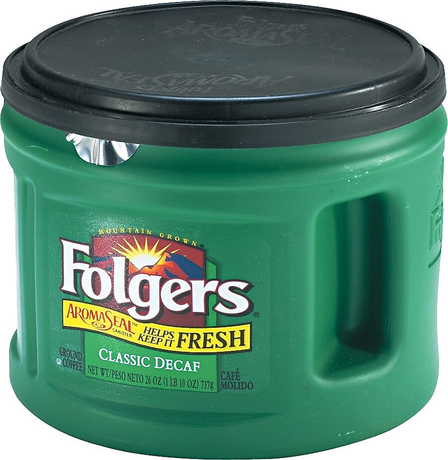 Folgers Classic Decaf Ground Coffee, 22.6 oz, 6/Carton (374)