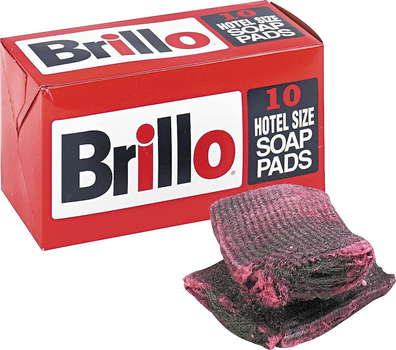 Brillo Steel Wool Soap Pads, Charcoal, 10 Pads/Pack (PUXW240000)
