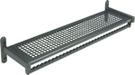 Quartet Shelf Rack, Wall Mount, 16-32 Hangers, 48" Long, Black