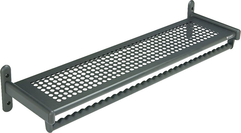 Quartet Shelf Rack, Wall Mount, 16-32 Hangers, 48" Long, Black