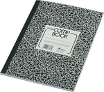 National Brand 1-Subject Composition Notebooks, 8.375" x 11", College Ruled, 80 Sheets, Black (RED43481)