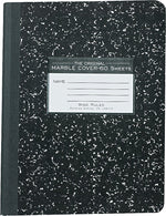 Roaring Spring Paper Products 1-Subject Composition Notebooks, 9.75" x 7.5", Wide Ruled, 60 Sheets, Black (77222)