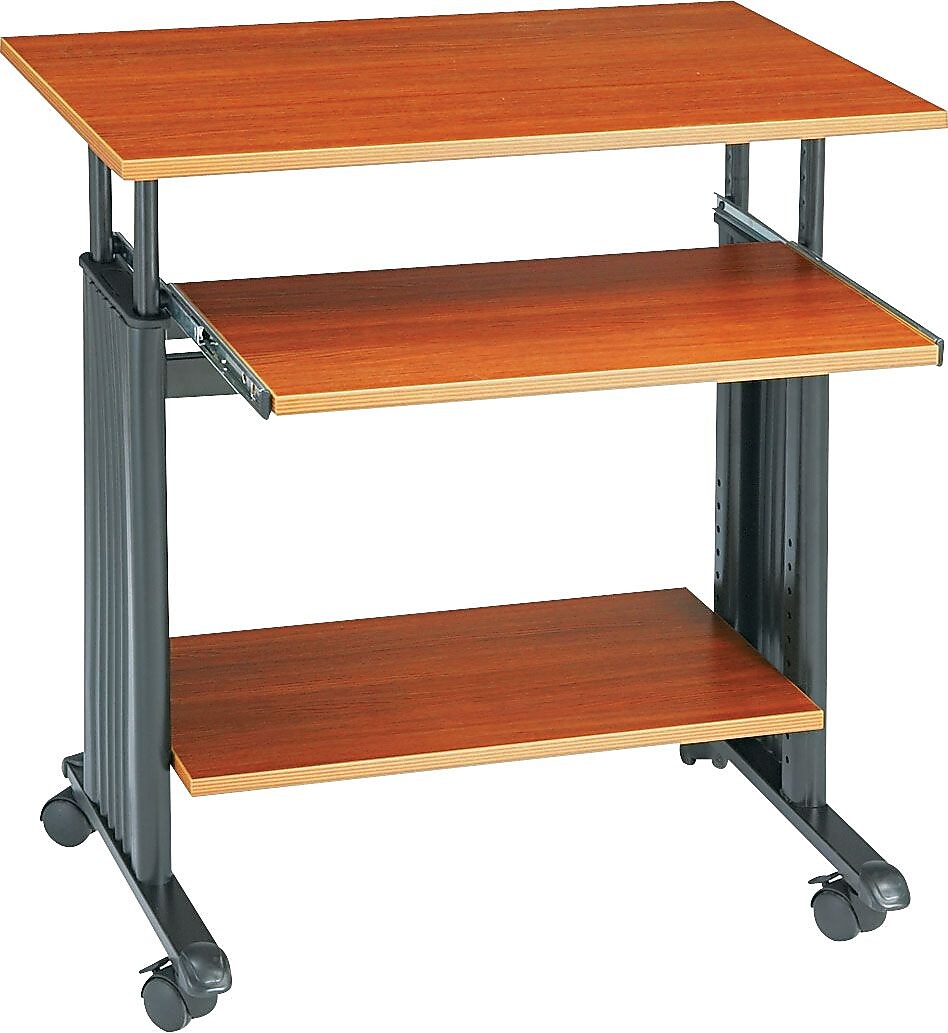 Safco® 1925 Muv¿ 28" Adjustable Height Workstation; Cherry