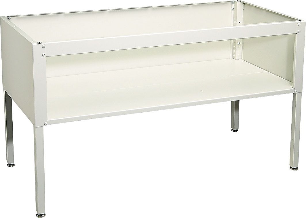 Safco® E-Z Sort® Mail Room Table Base & Shelf, Gray, 28"-36"H x 60"W x 30"D