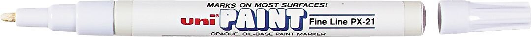 Uni PAINT Oil-Based Markers, Fine Tip, White, 12/Pack (63713)
