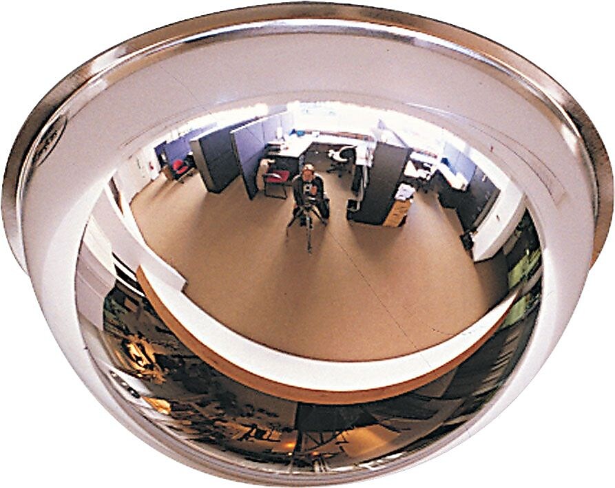 See All Full Dome Convex Safety/Security Mirror, 18" dia., 300 sq. ft. Viewing Area