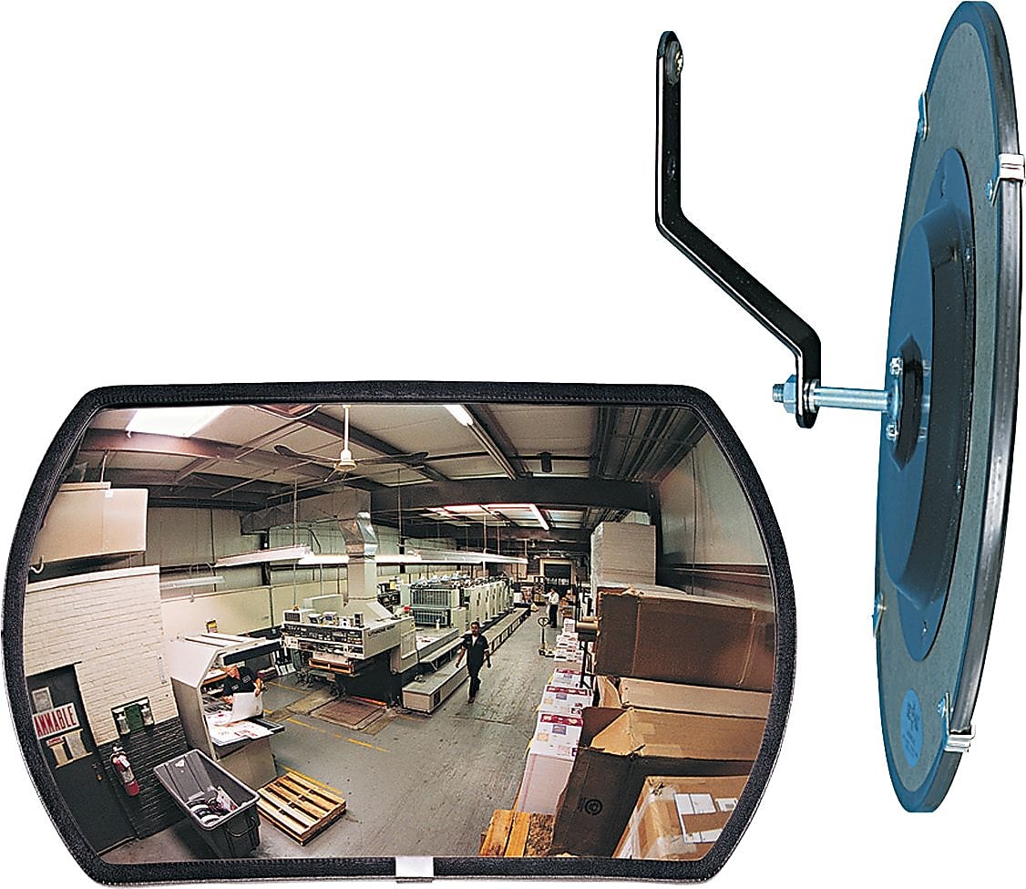 See All 160 degree Convex Safety/Security Mirror, 18" W x 12" H (RR1218)
