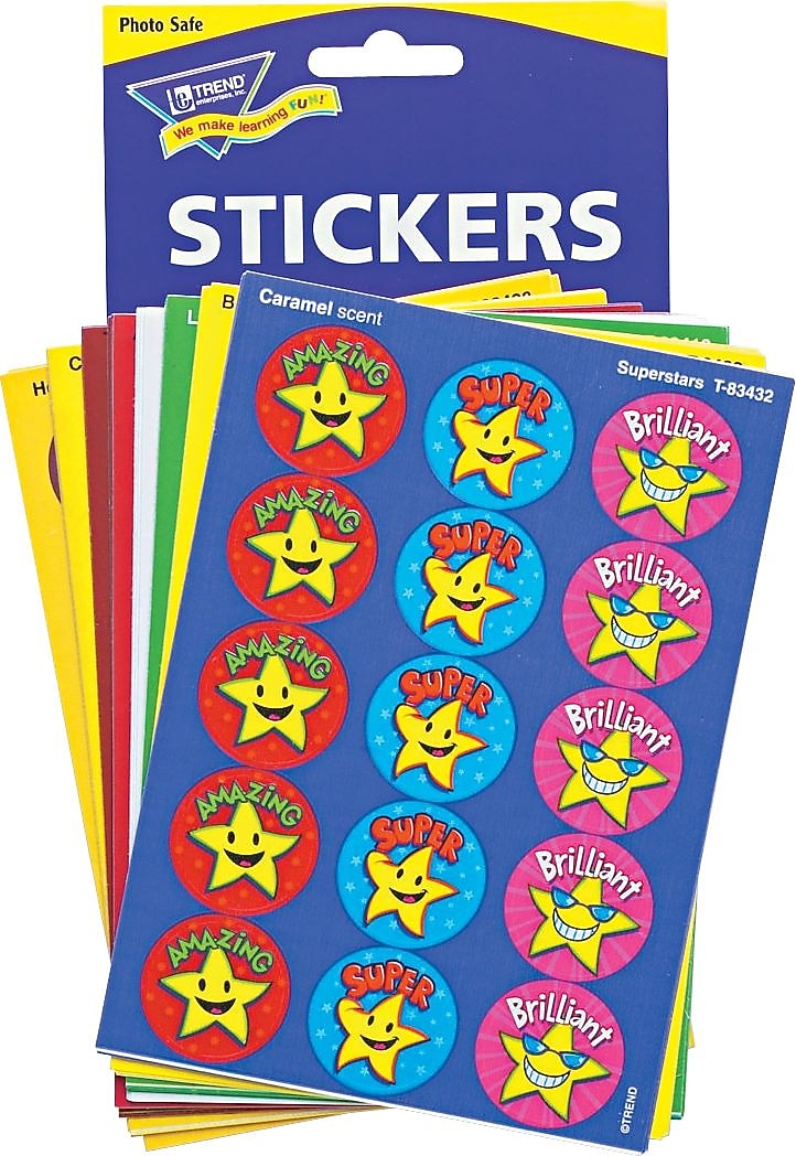 Stinky Stickers® Scratch-and-Sniff Variety Pack, Fun & Fancy, 432/Pk