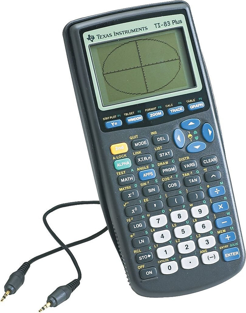 Texas Instruments TI-83 PLUS Graphing Calculator, Gray, 10/Box (TI83PLUSTK)