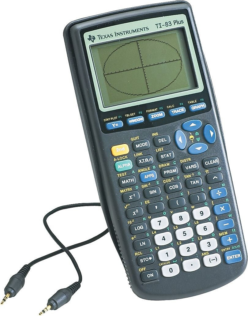 Texas Instruments TI-83 PLUS Graphing Calculator, Gray, 10/Box (TI83PLUSTK)