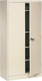 Tennsco Standard 72"H Steel Storage Cabinet with 5 Shelves, Putty (TNN1470PY)
