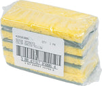 Premiere Pads Scrubbing Sponges, Yellow/Green, 5 Sponges/Pack, 4 Packs/Carton (3006)