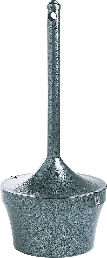 Rubbermaid Commercial Hammertone 4.25 gal. Stainless Steel Ash Urn, Charcoal
