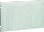 Wilson Jones Columnar Ruled Sheets, 30 Columns, 11" x 17", Green, 100 Sheets/Pack (WLJG5030)