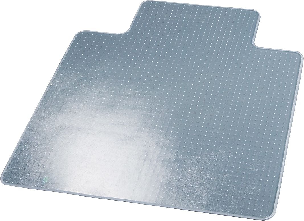 Deflect-O SuperMat Carpet Chair Mat with Lip, 45" x 53'', Medium-Pile, Clear (DEFCM14233)
